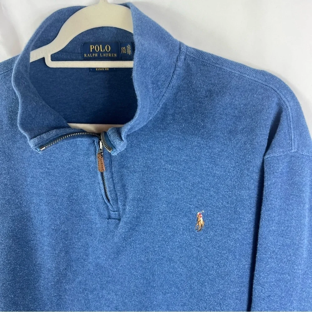Polo by Ralph Lauren Blue Zip Up Sweater